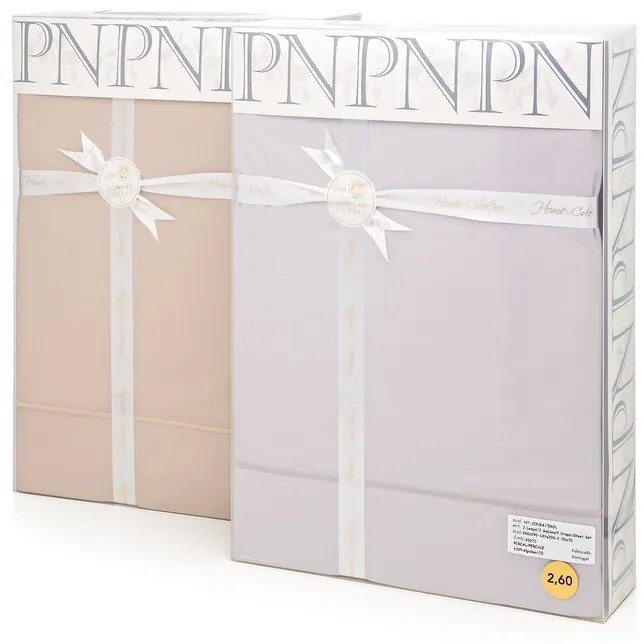 3 cores - Jogo de lençóis 100% algodão branco penteado percal 200 fios: Tecido branco C/ Rolinho Branco 1 lençol capa ajustable 180x200+30 cm + 1 lençol superior 260x290 cm + (2) Fronhas 50x70 cm