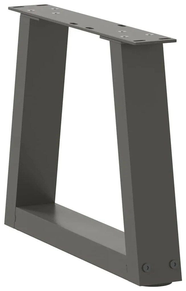 Pés para mesa de centro em V, 2 peças, antracite, 40x(30-31,3) cm, aço