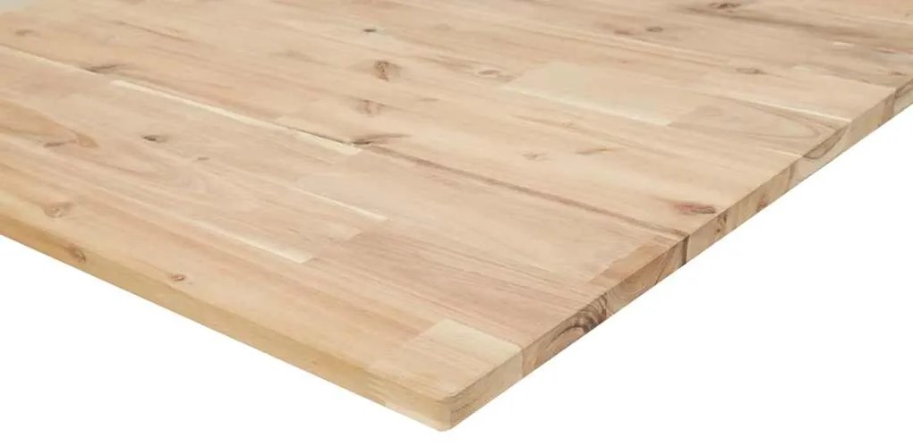 Tampo de mesa retangular 100x60x2 cm madeira de acácia maciça