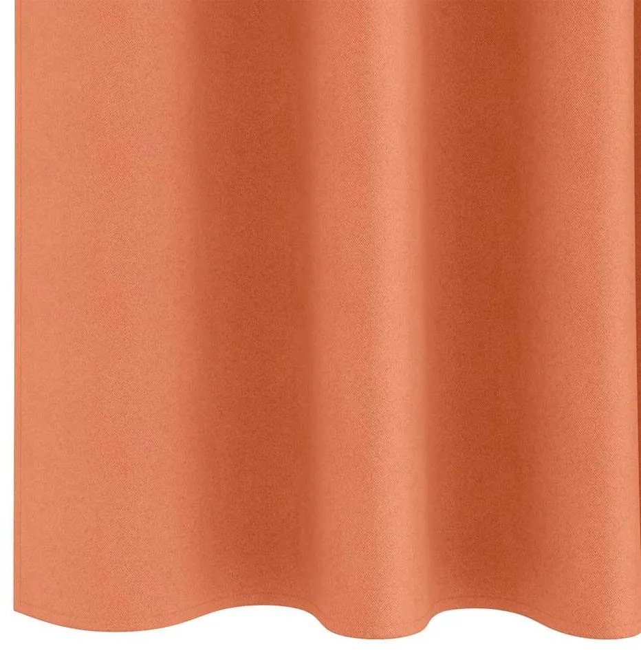 Cortinas com cortinas 2 pcs Terracota 140 x 140 cm Poliéster