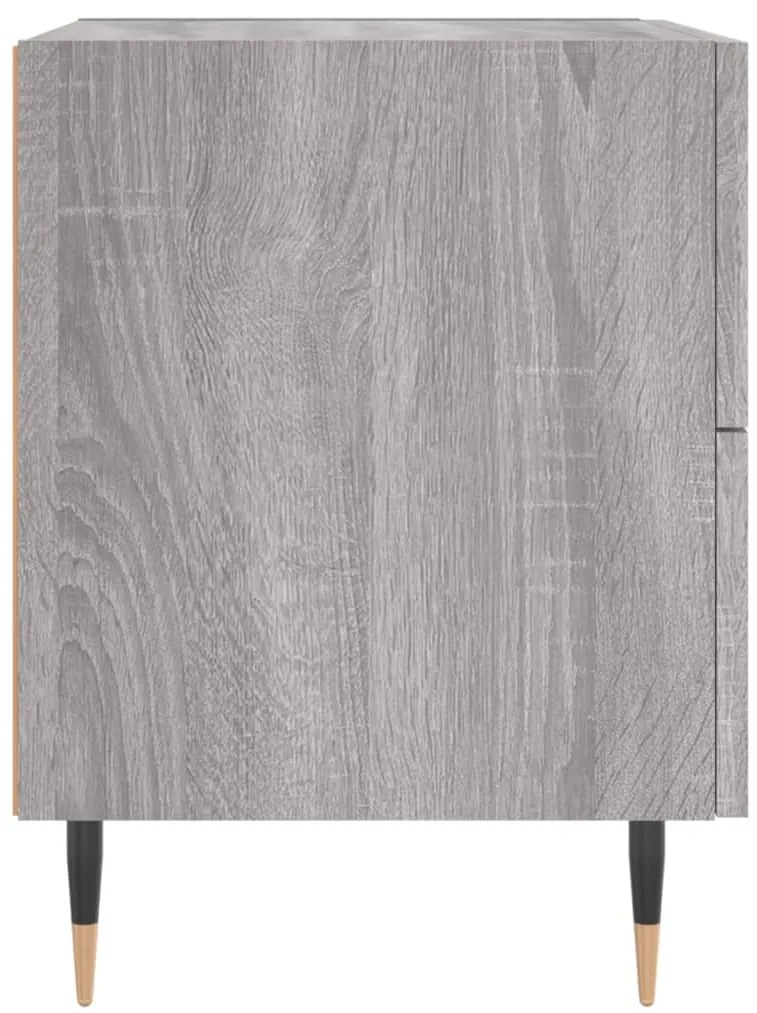 Mesa cabeceira 40x35x47,5 cm derivados madeira sonoma cinza