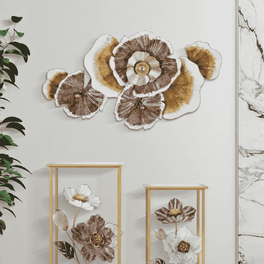PAINEL DE PAREDE DE FERRO CLOW 92,1X8,3X51,4 CM MULTICOLORIDO