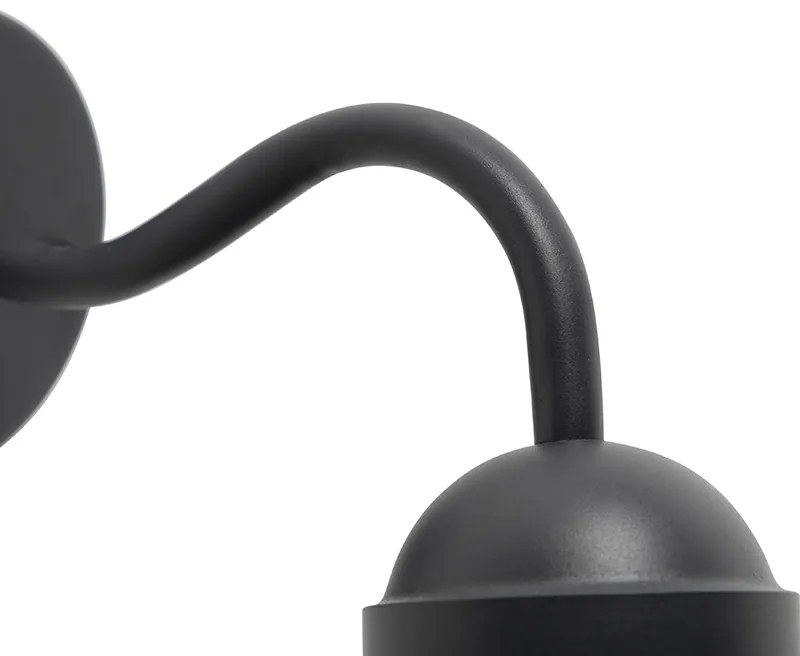 LED Candeeiro de parede inteligente rústico antracite IP44 com Wi-Fi E27 - Kansas Rústico
