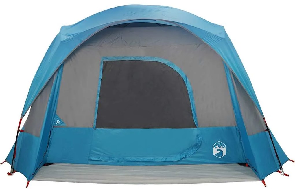 Tenda familiar estilo cabana para 6 pessoas impermeável azul