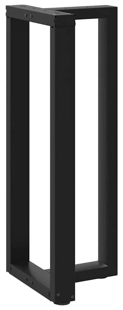Pés de mesa de bar em forma de T, 2 peças, preto, 50x35x(100-101) cm,