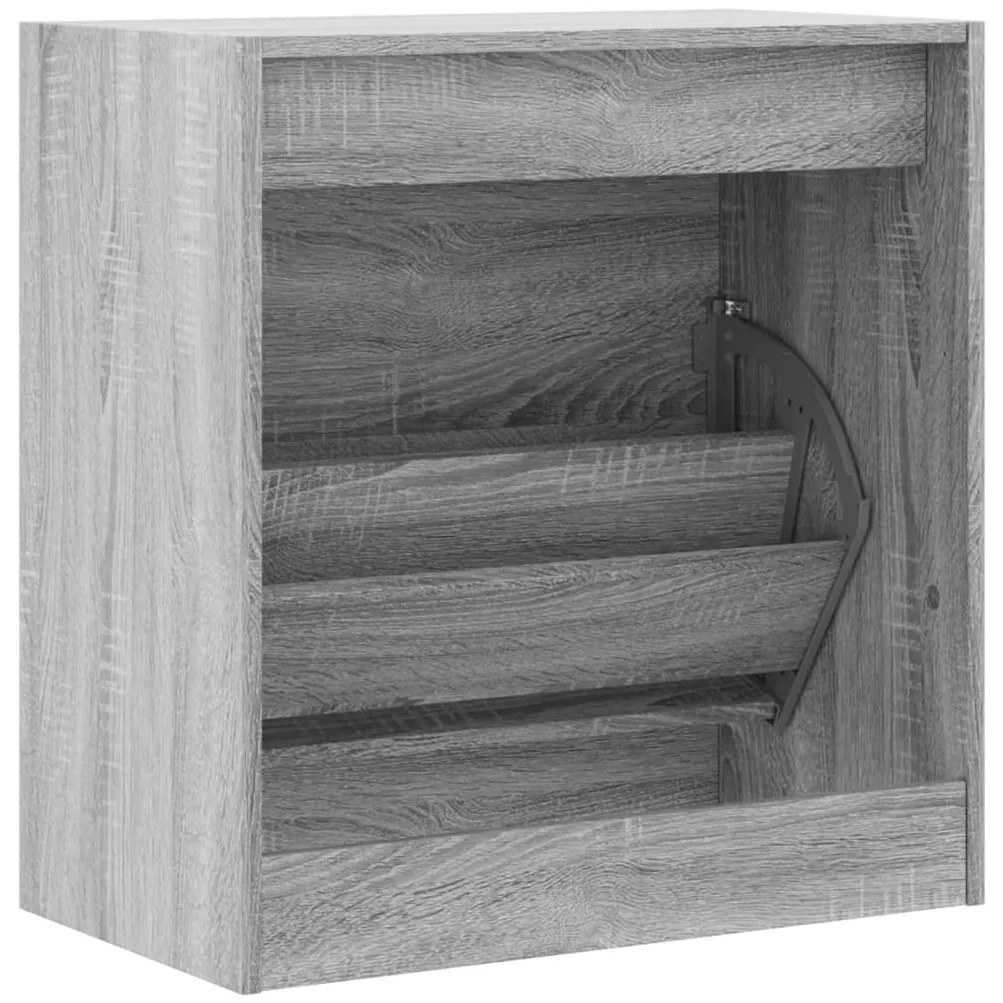 Sapateira 60x34x63,5 cm derivados de madeira cinzento sonoma