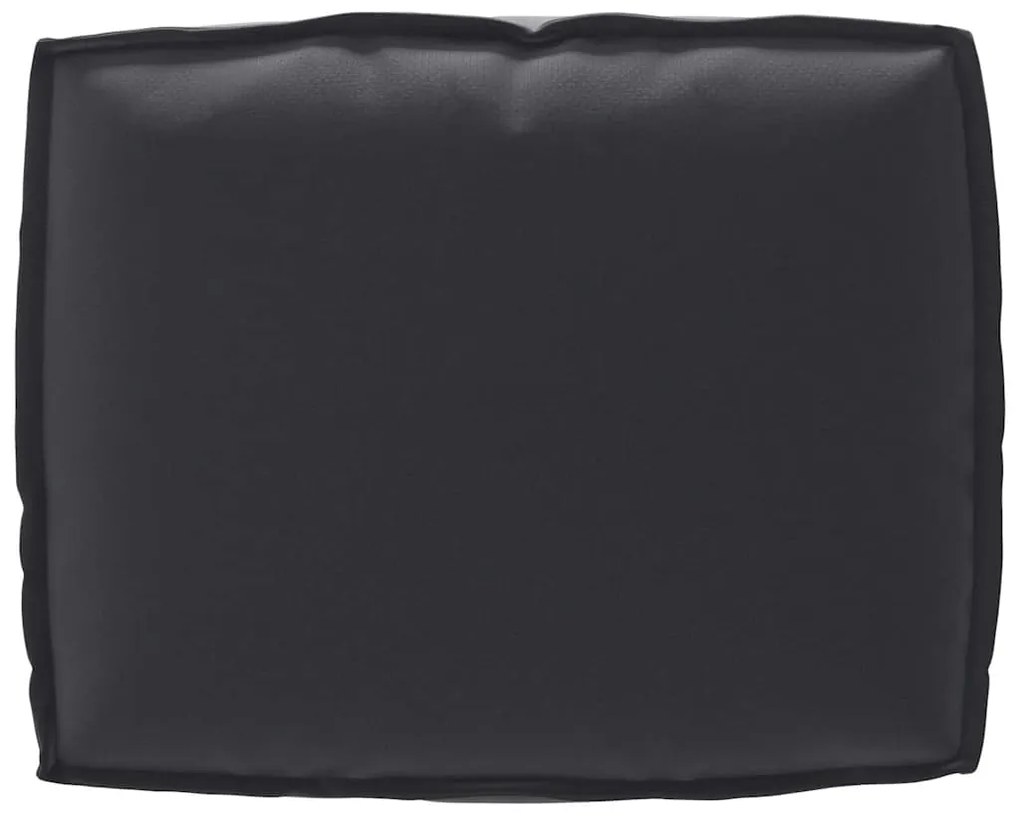 Almofada de Encosto Preta 50x40x12 cm em Tecido Oxford