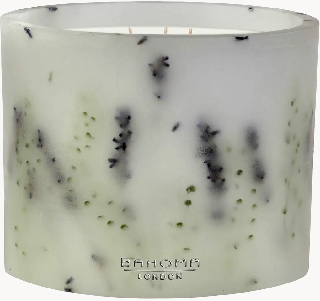 Vela perfumada artesanal com três pavios Botanica (lavanda, cedro)