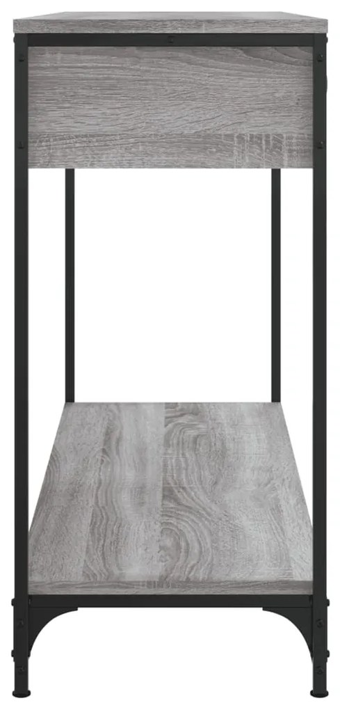 Mesa consola 100x34,5x75cm derivados de madeira cinzento sonoma