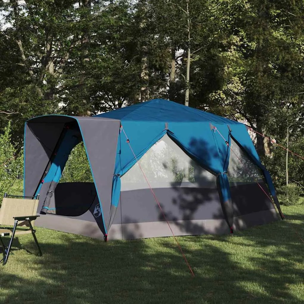 vidaXL Barraca Cabana com telhado Azul 400 x 350 x 212 cm
