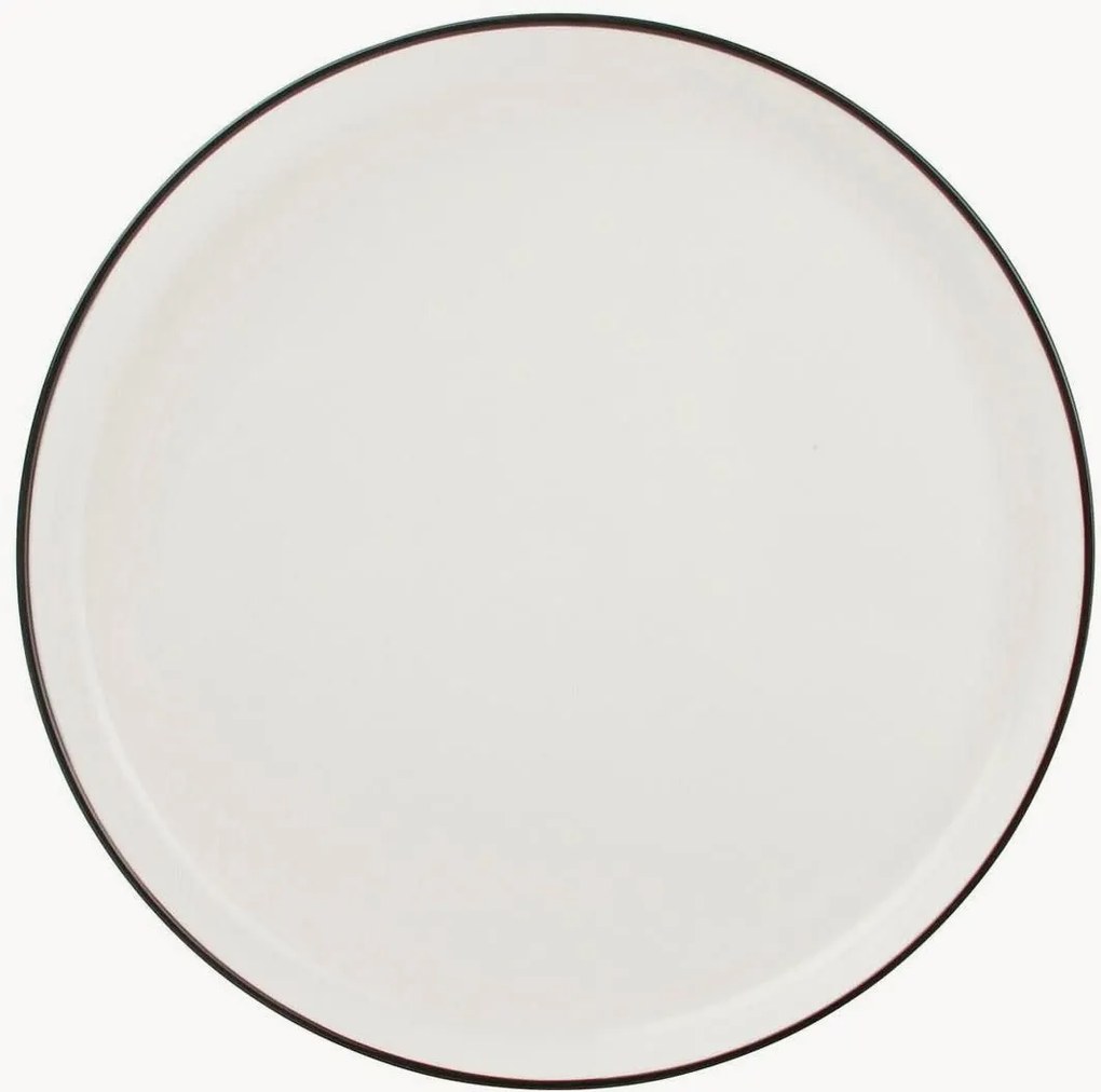Pratos rasos de porcelana Base, conjunto de 4