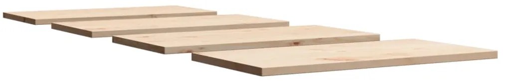 Tampos de mesa retangulares 4 pcs 90x45x2,5 cm pinho maciço