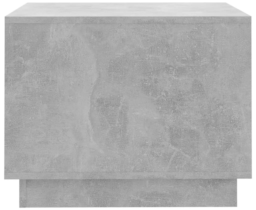 Mesa de centro 55x55x43 cm derivados de madeira cinza cimento