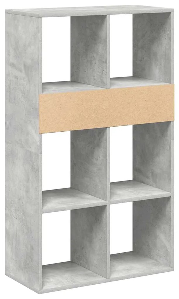 Estante cinzento cimento 66x31x112 cm derivados de madeira