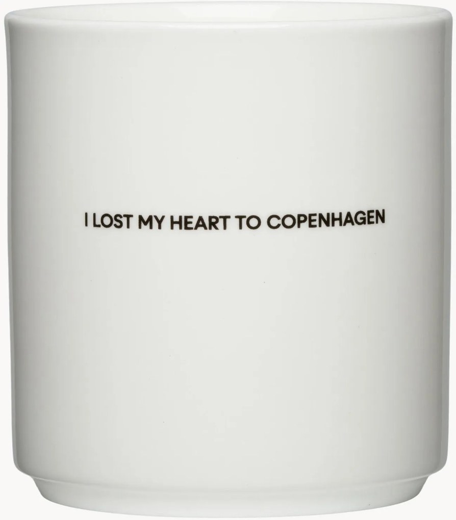 Chávena com inscrição I Lost My Heart