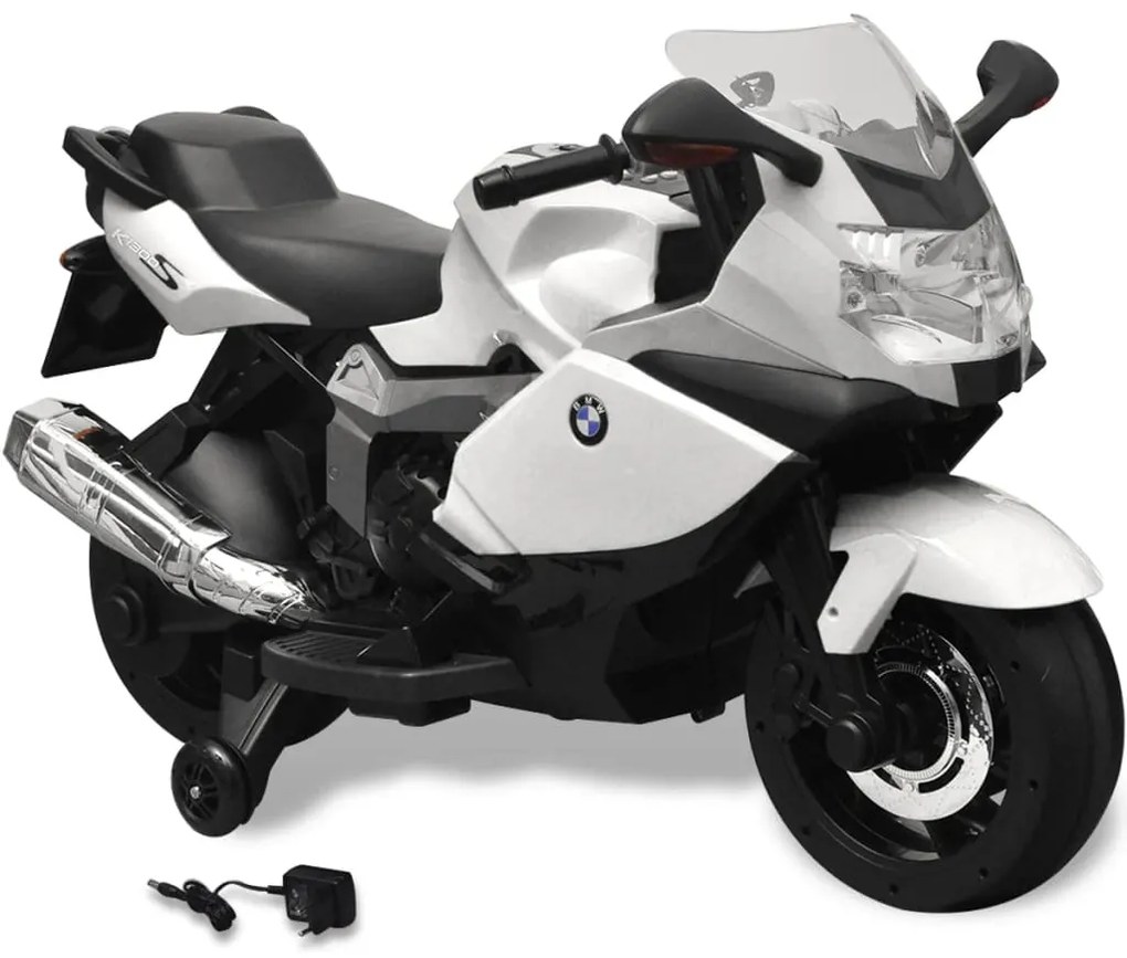 Motocicleta eléctrica BMW 283 para crianças- branca 6V