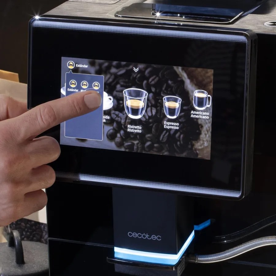 Máquina de café automática compacta Cremmaet Touch OCS com 19 bares e Thermoblock