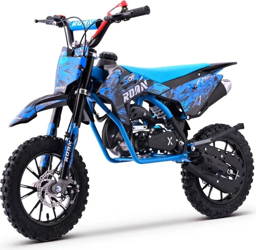 MINI MOTO Crianças MINICROSS gasolina 49cc Roan CRF 10/10" 3.5cv Azul