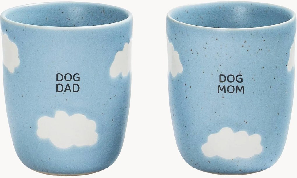 Canecas artesanais Cloud, conjunto de 2