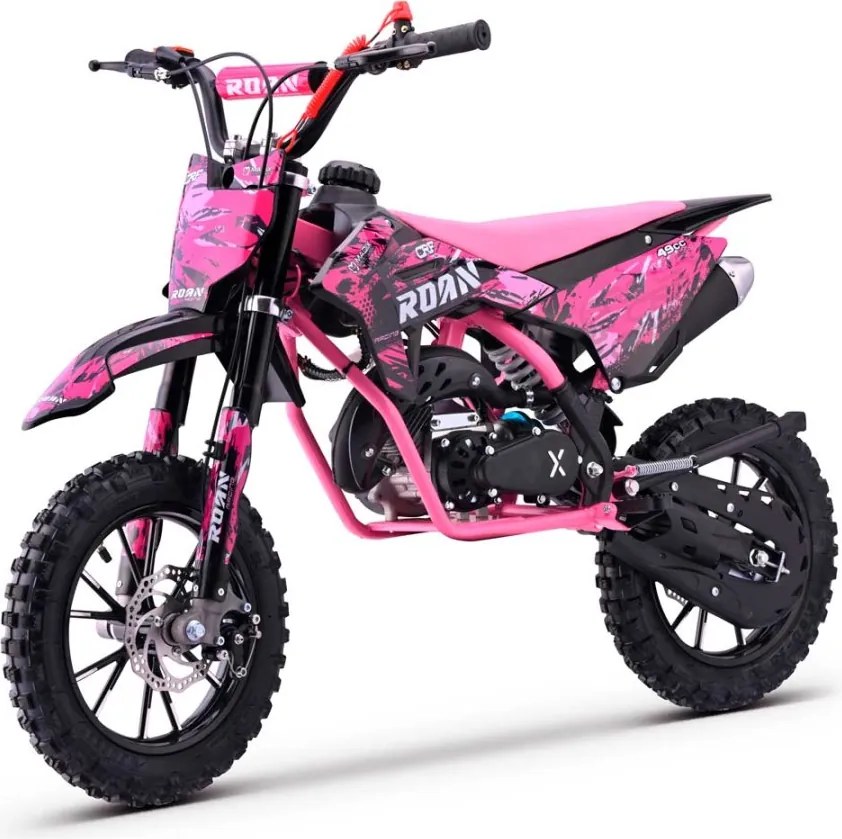 MINI MOTO Crianças MINICROSS gasolina 49cc Roan CRF 10/10" 3.5cv Rosa