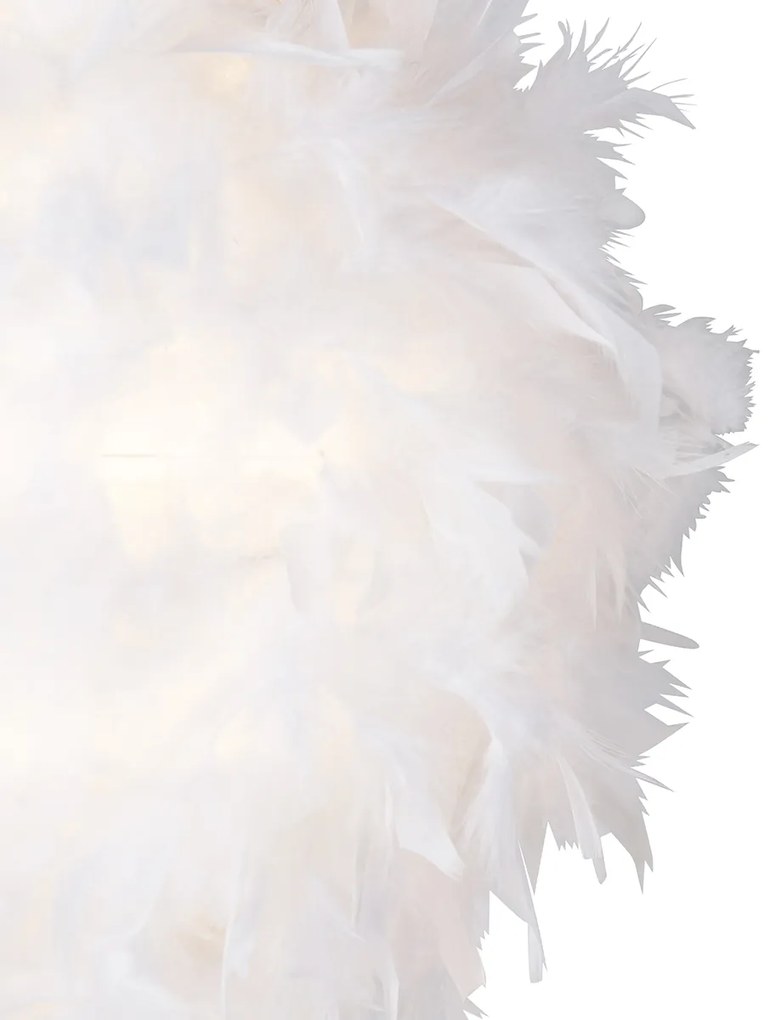 LED Candeeiro de pé inteligente romântico branco com Wi-Fi A60 - Feather Moderno