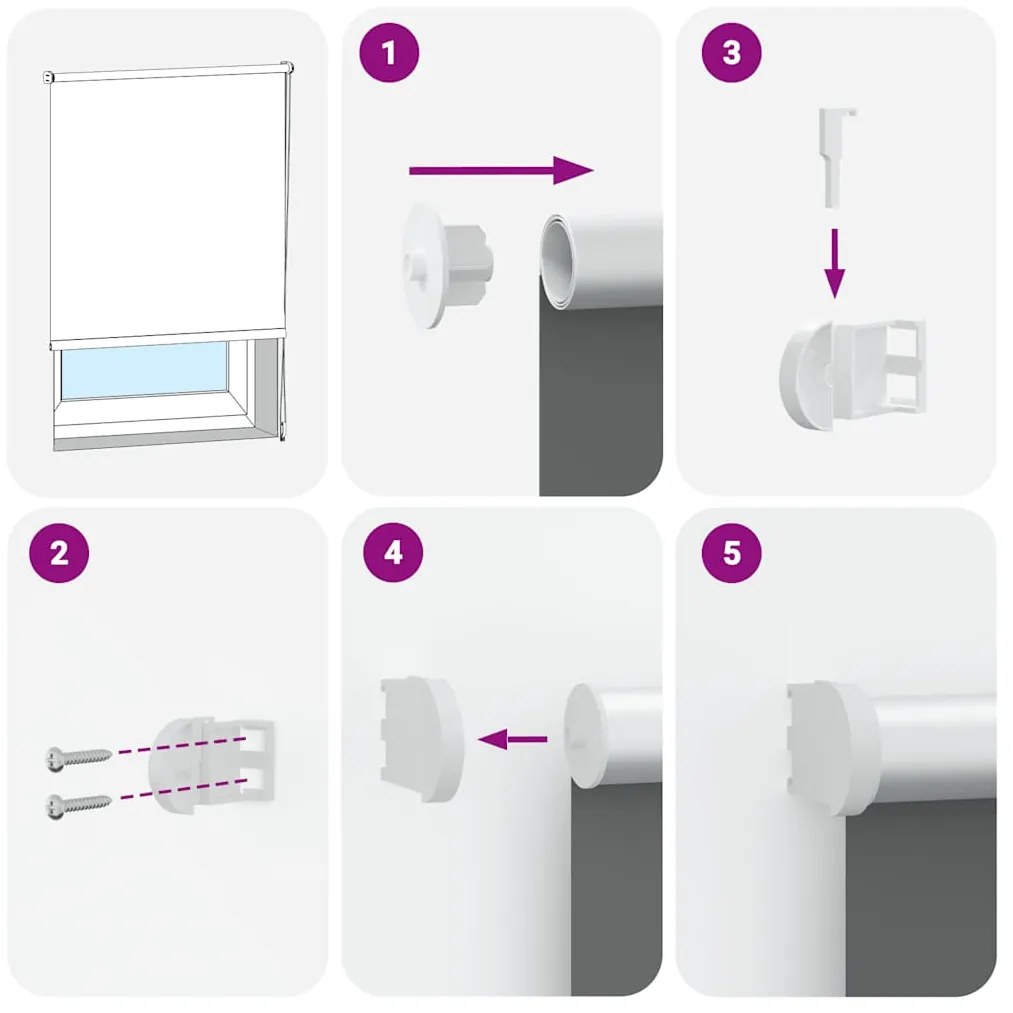 Persiana de enrolar 120x210 cm largura tecido 116,6cm poliéster