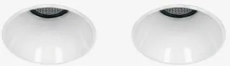 Pack De 2 Downlights Led Embutidos Sem Moldura Trimless Redondos Ø5,3 Cm Para Exterior Em Alumínio Orelva Branco & 6 W & 23º & Branco Frio 4000k -