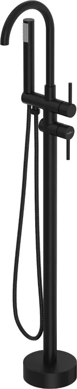 Mexen Alma torneira de banheira independente, preta - 75033-70