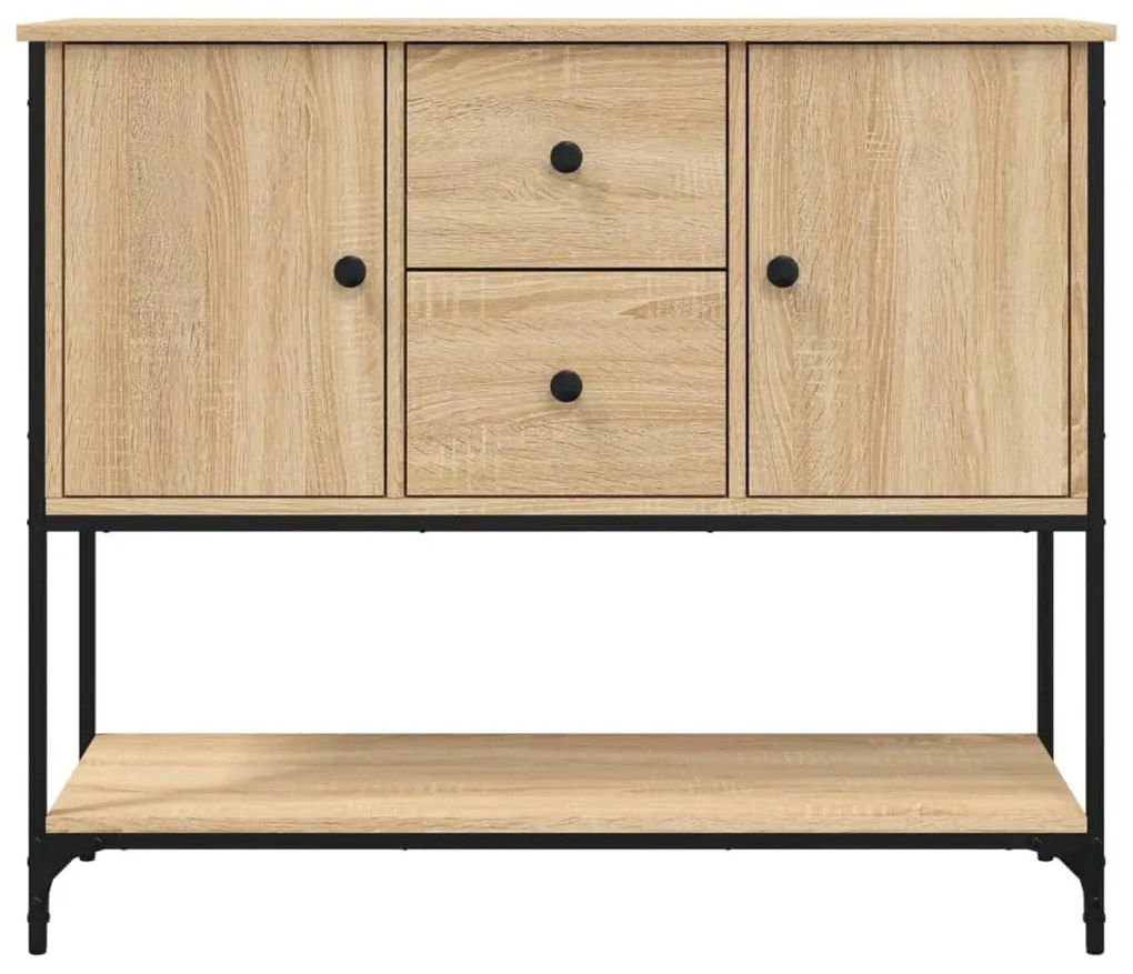 Aparador 100x36x85 cm derivados de madeira cor carvalho sonoma