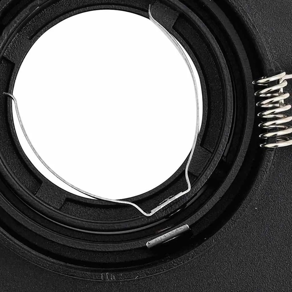 Spotlights Embutidos 6 pcs Quadrados GU10 Pretos 91x91 mm