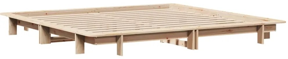 Cama sem colchão 160x200 cm madeira de pinho maciça