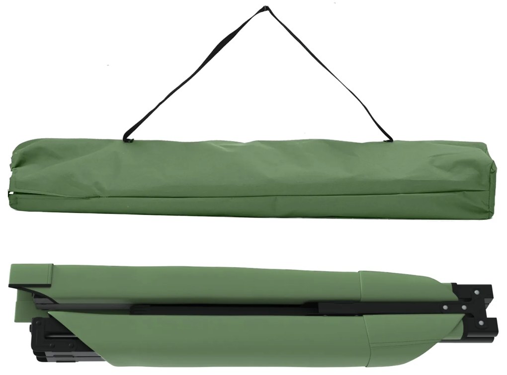 Cama de Sol Dobrável com Bolsa de Transporte Amy Amarelo Tecido Oxford