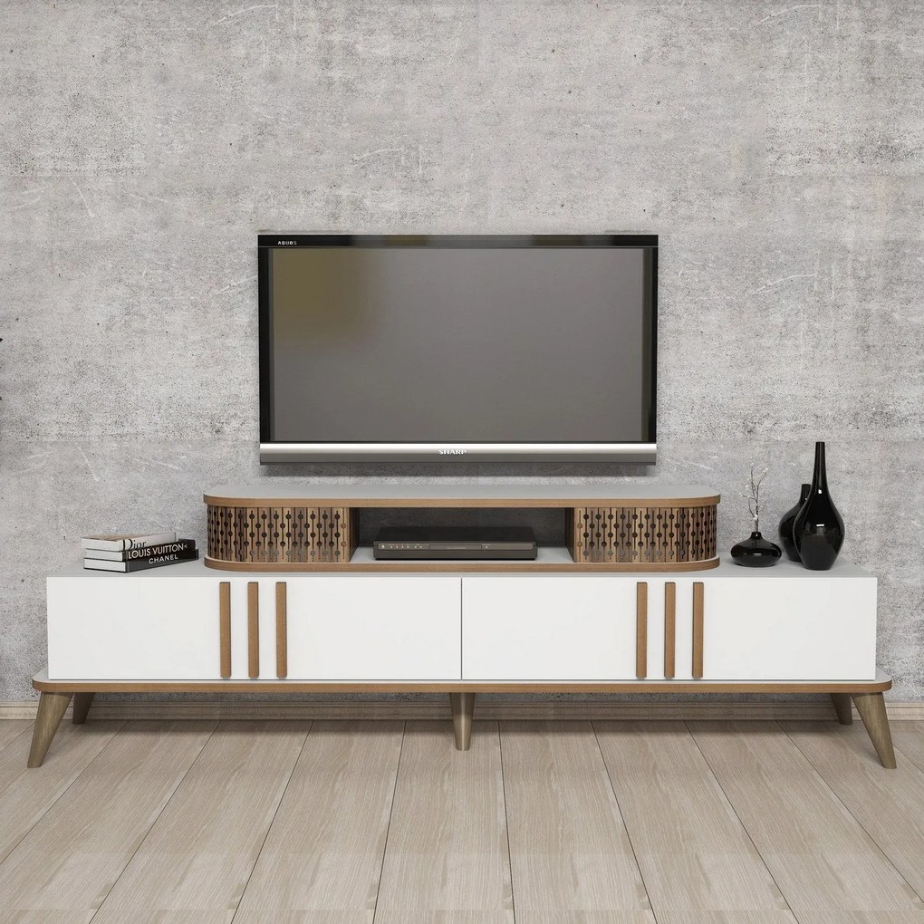 Móvel TV Eylül – Branco – 168x39x51 cm