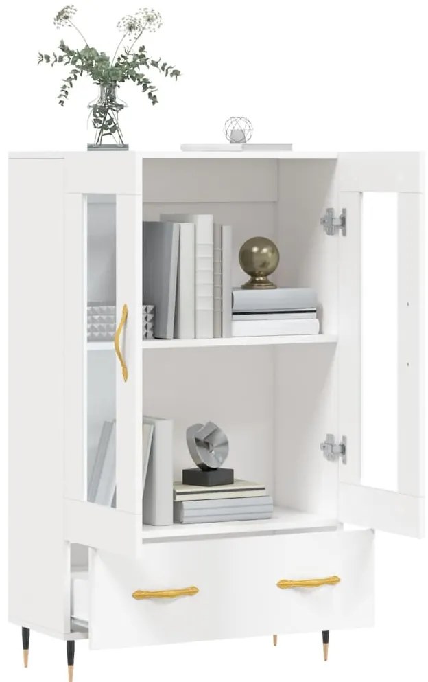 Aparador alto 69,5x31x115 cm derivados de madeira branco