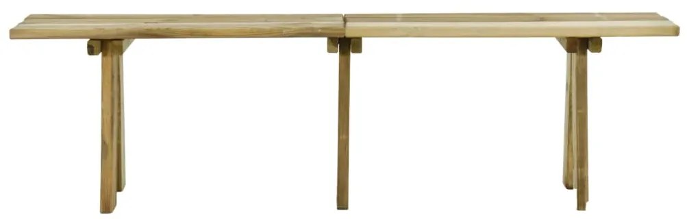 Banco de jardim 160 cm madeira de pinho maciça impregnada