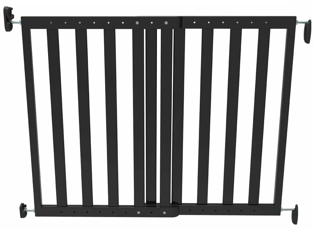 419488 Noma Barreira de segurança extensível 63,5-106 cm madeira preto 93743
