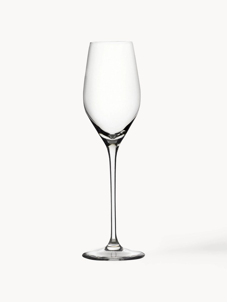 Taças de champanhe de cristal Exquisit, conjunto de 6