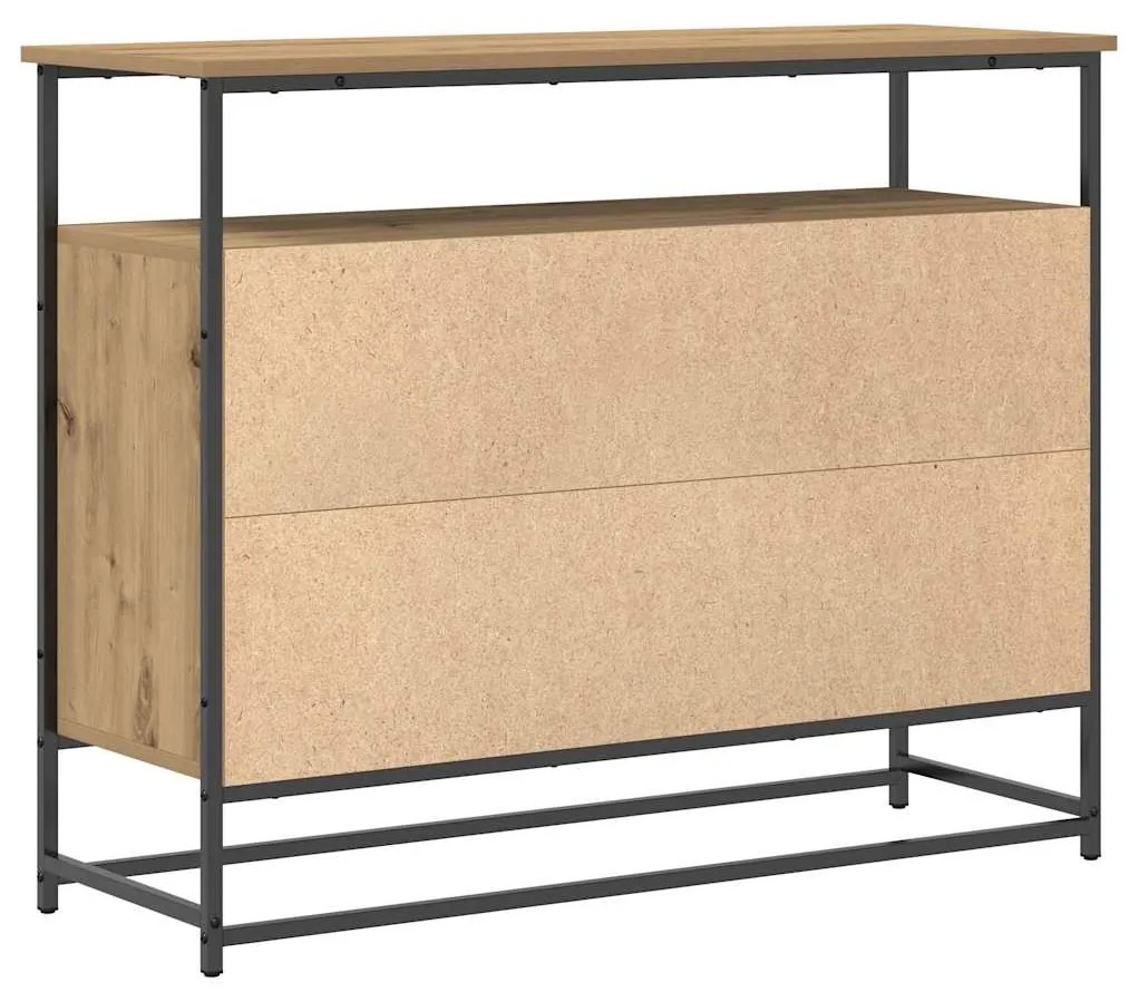 Sideboard vidaXL Artisan Carvalho 100x35x80 cm Madeira engenheirada e