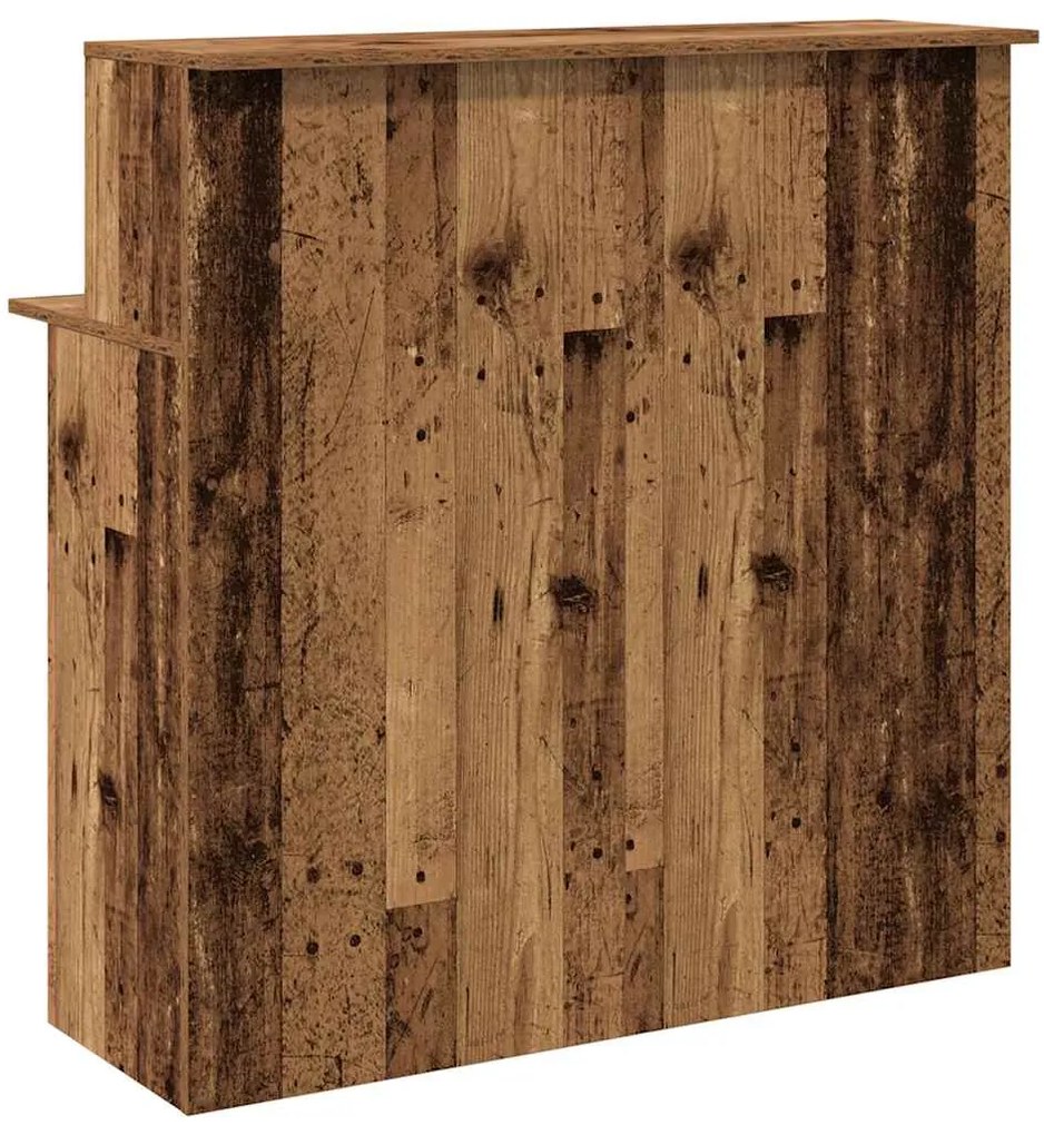 Balcão de recepção 100x50x103,5 cm deriv. madeira madeira velha