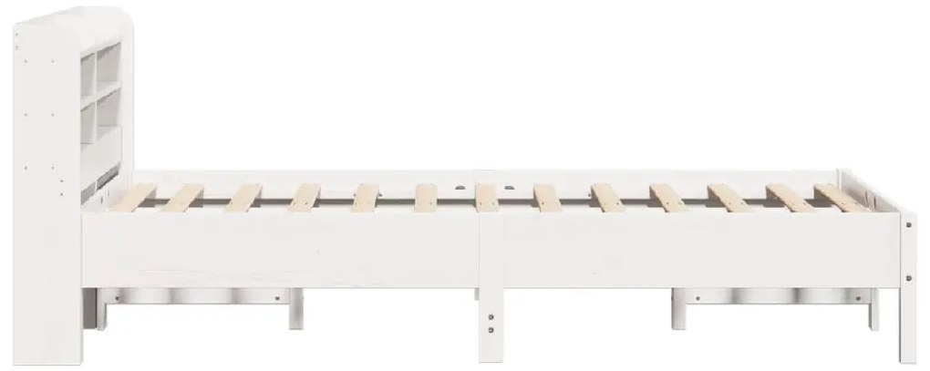 Cama sem colchão 90x190 cm madeira de pinho maciça branco