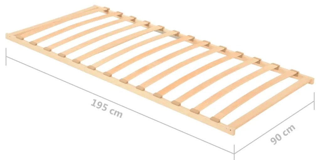 Estrado de ripas com 13 ripas 90x200 cm