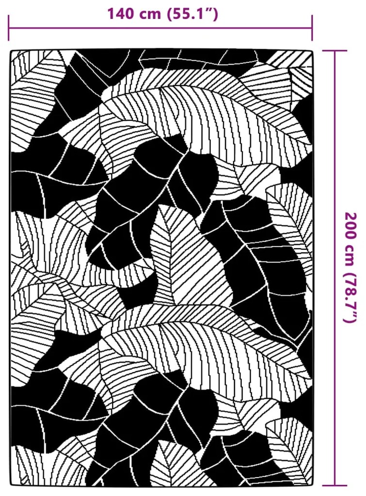 Tapete de exterior 140x200 cm ARAKIL PP verde