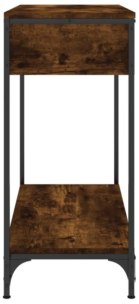 Mesa consola 75x34,5x75 cm derivados de madeira carvalho fumado