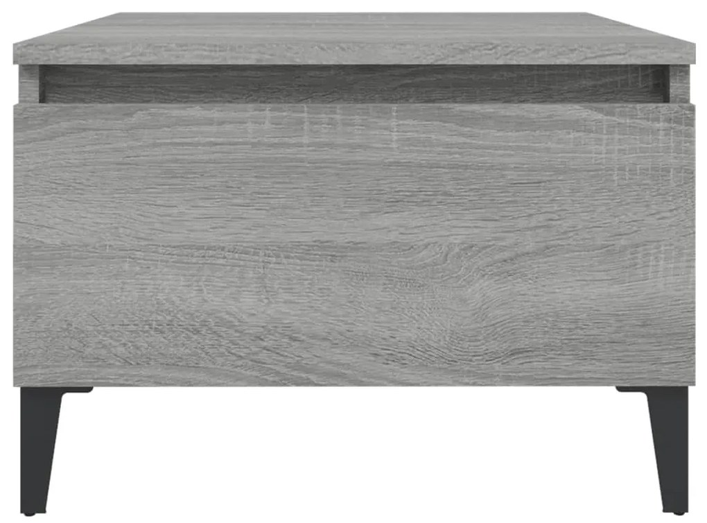 Mesas de apoio 2 pcs 50x46x35 cm deriv. madeira cinzento sonoma
