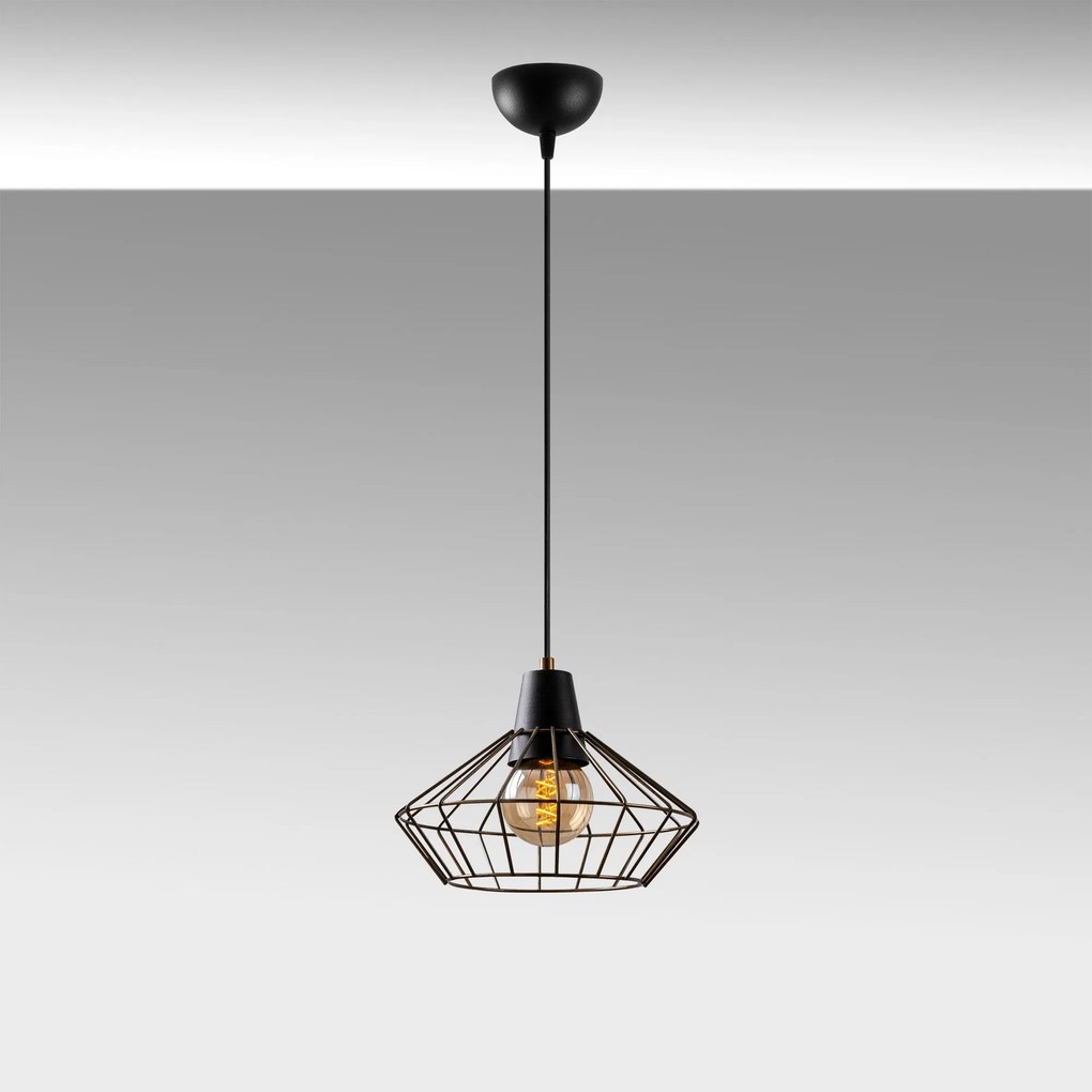Candeeiro de Teto Wire – Vintage – 30 x 30 cm