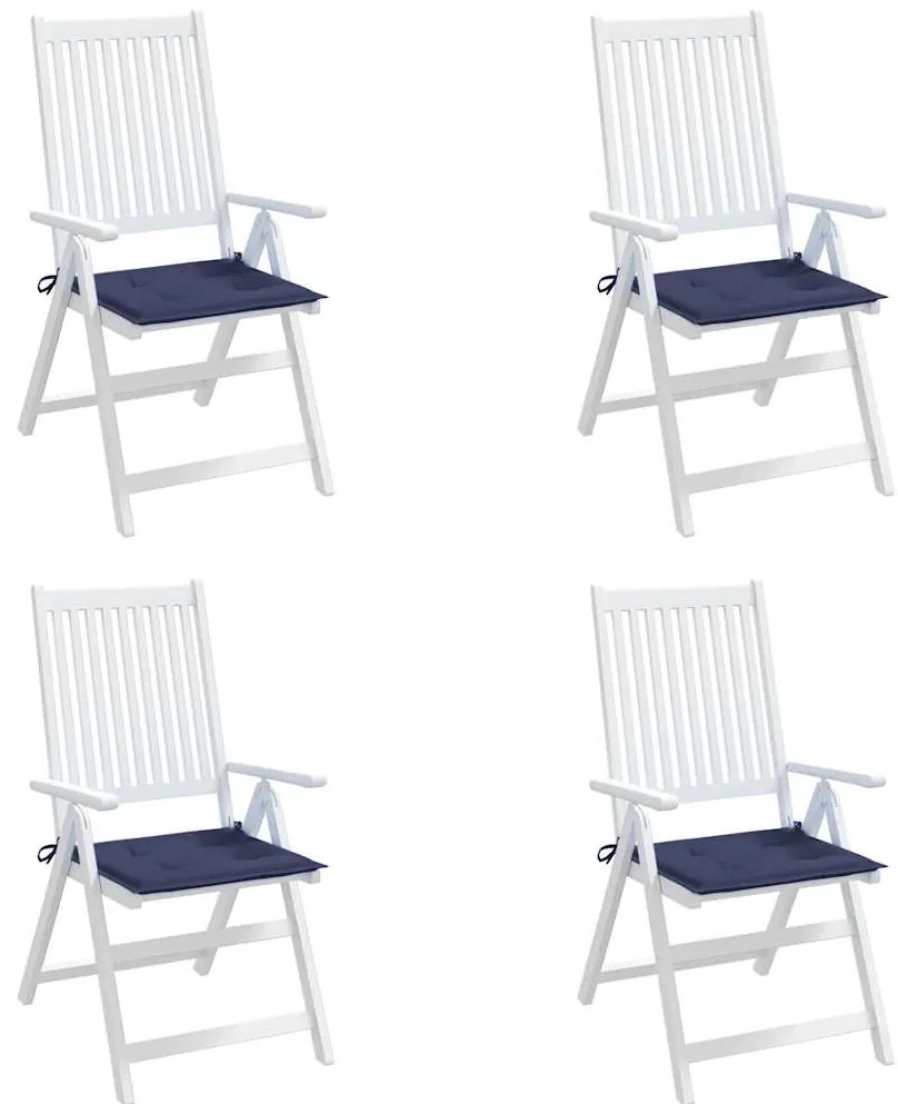 Almofadões p/ sofá de paletes 4 pcs tecido oxford azul-marinho