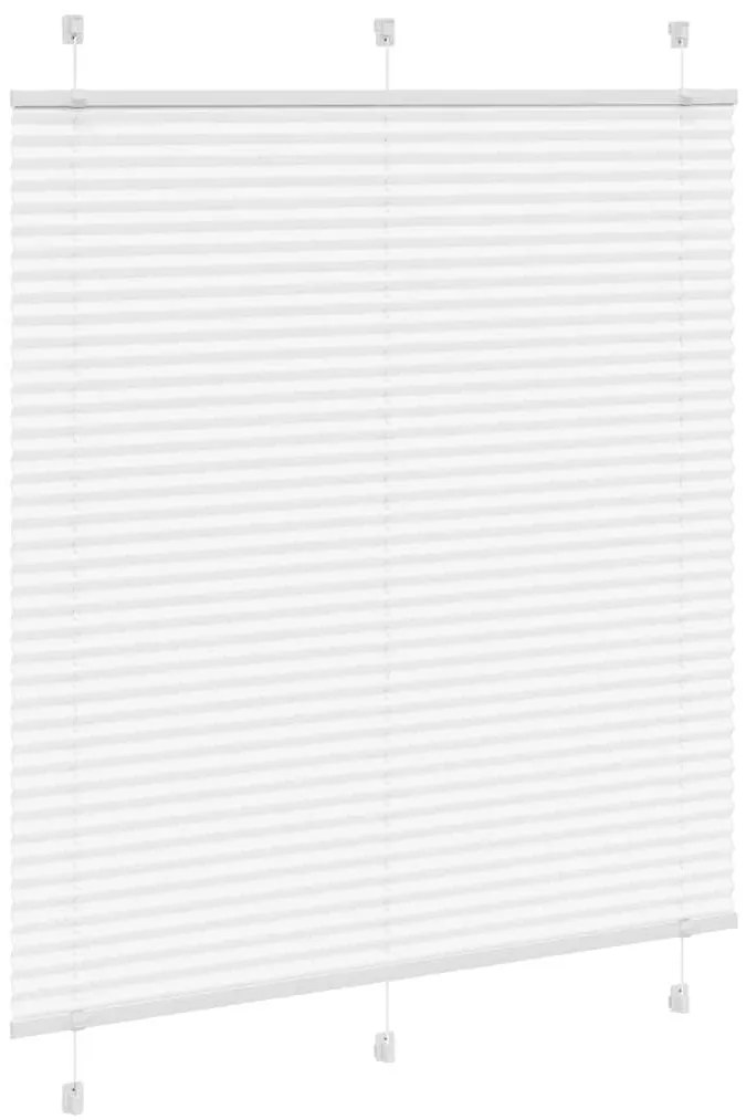 Branco Plissada Cega 120x100cm Largura Tecido 119,4cm Poliéster