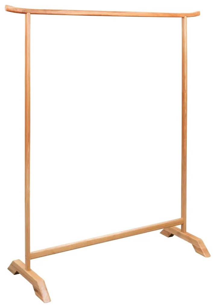 247046 vidaXL Suporte para roupas 125x150 cm madeira carvalho maciça