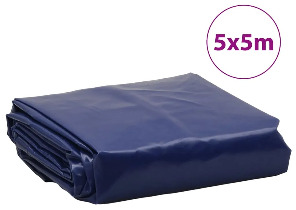 Lona 5x5 m 650 g/m² azul