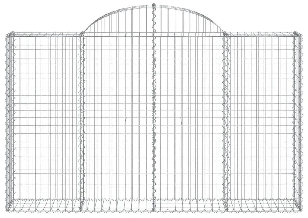 Cestos gabião arqueados 13 pcs 200x30x120/140 ferro galvanizado